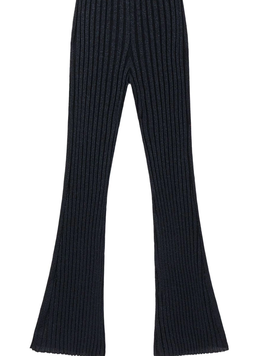 Cheap McCartney lurex Women ribbed-knit straight-leg Stella trousers 0806